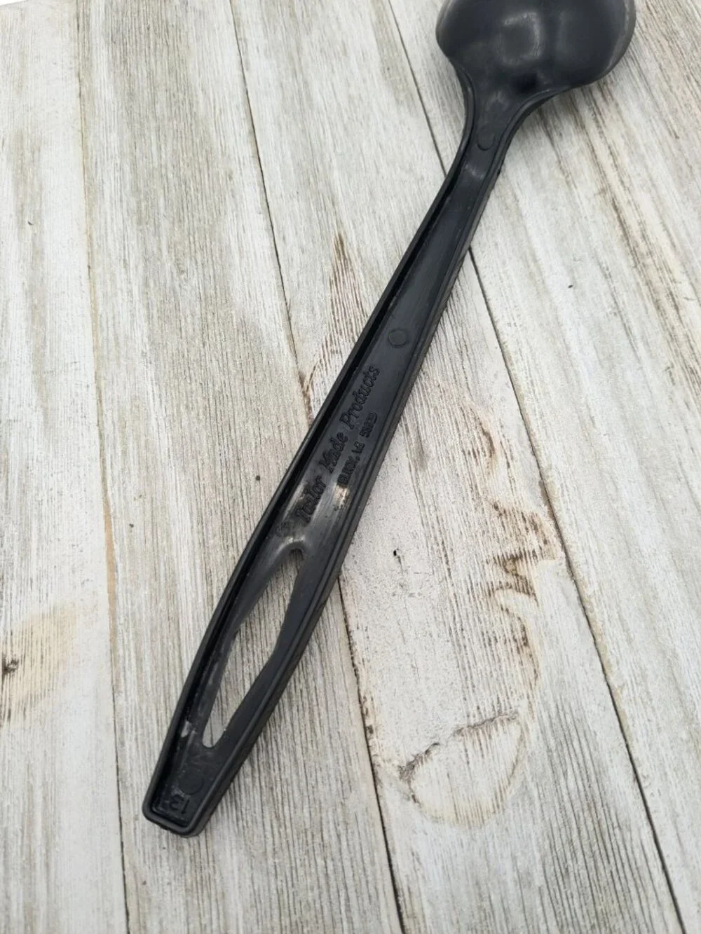 Tailor Made Products Slotted Spoon #3 Black Nylon Plastic 11 1/2